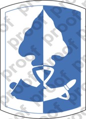 STICKER US ARMY UNIT 187th Infantry Brigade SHIELD
