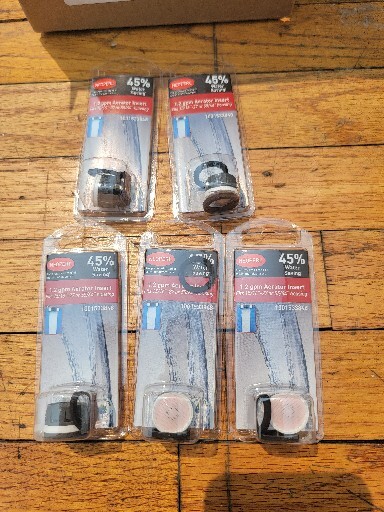 5pk 1.2 GPM Regular PCA Water-Saving Aerator Insert with 2 Washers NEW NEOPERL gallery