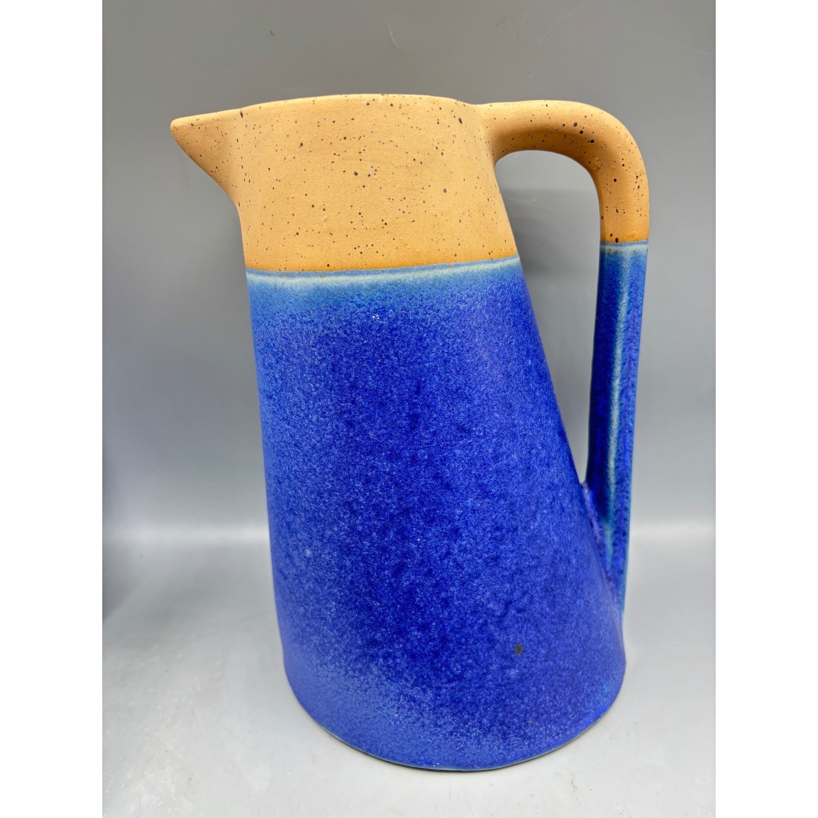 Threshold Modern Handcrafted Blue Speckled Stoneware Pitcher Ceramic Art Pottery gallery