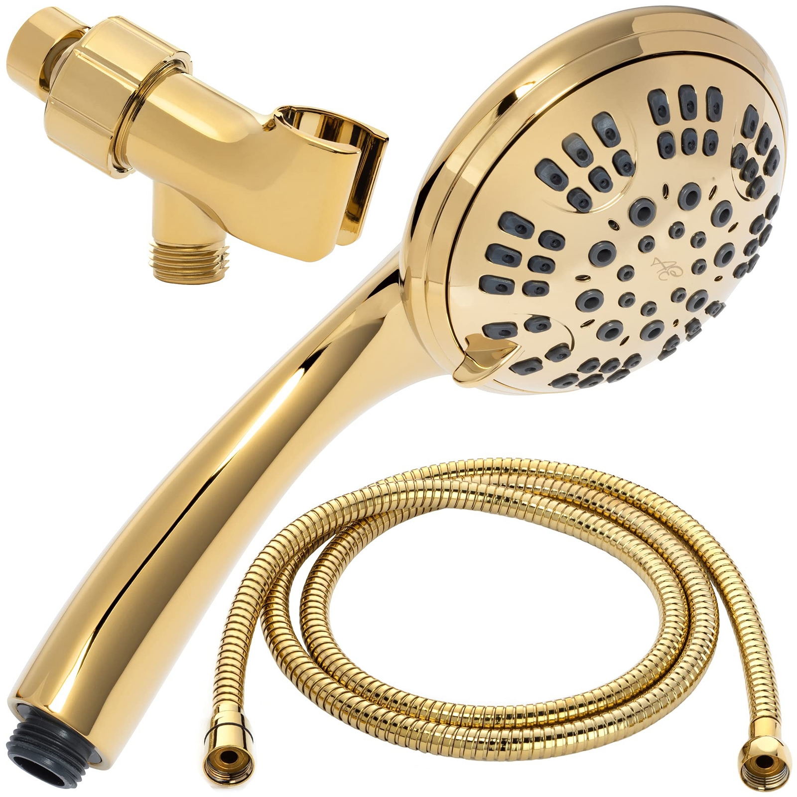 6 Function Handheld Shower Head Kit (Aqua Elegante) - Polished Brass - 1.8 GPM gallery