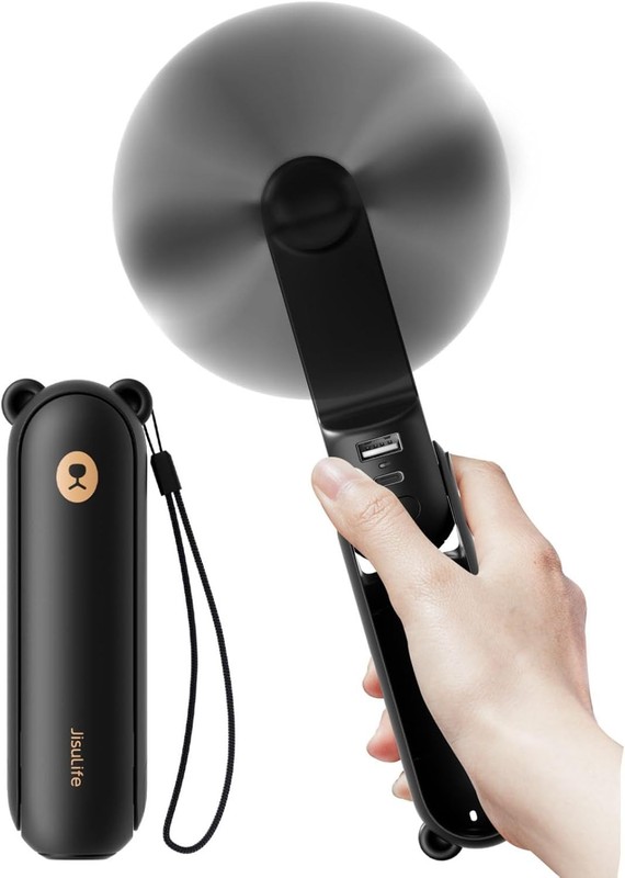 Handheld Fan 8 Plus: All-in-One Mini Fan with 37Hrs Cooling & 4500mAh PowerBa... gallery
