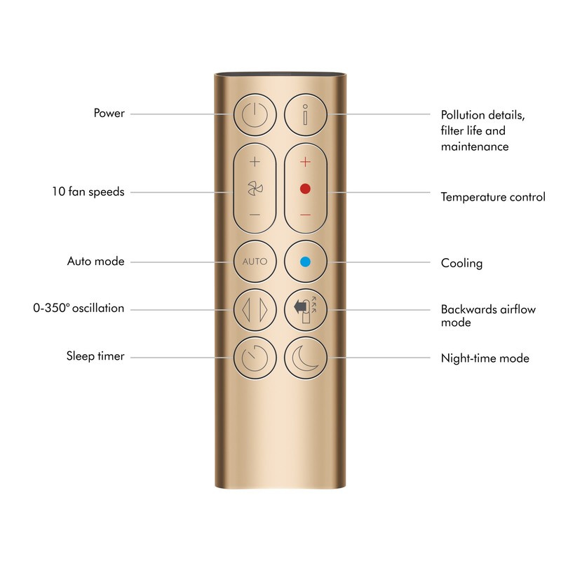 Dyson Purifier Hot+Cool Formaldehyde™ HP09 | White/Gold | Refurbished gallery