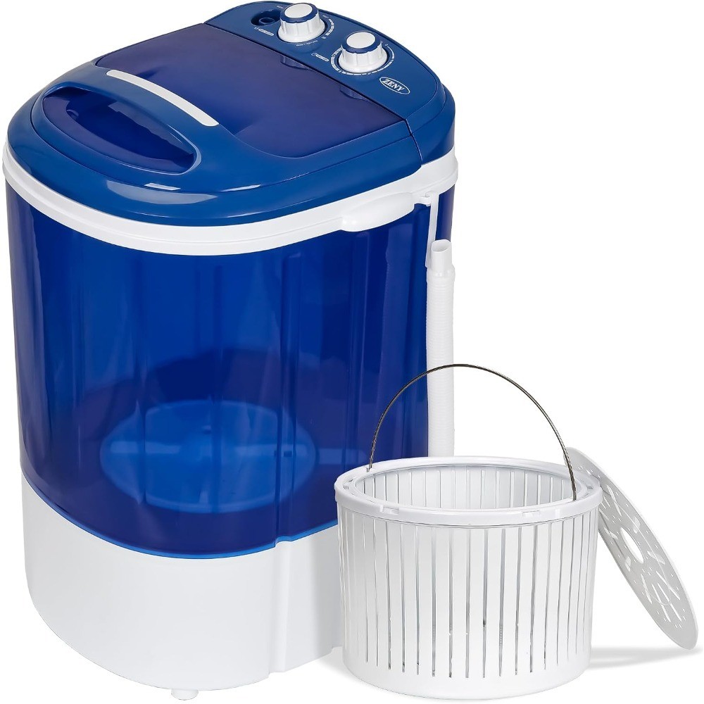 Semi-Automatic Portable Mini Washing Machine with Spin Dryer Compact 8 lbs gallery