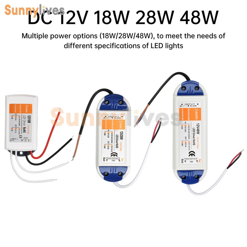 LED Driver Power Supply Adapter Transformer DC 12V 18W 28W 48W for LED Lighting gallery