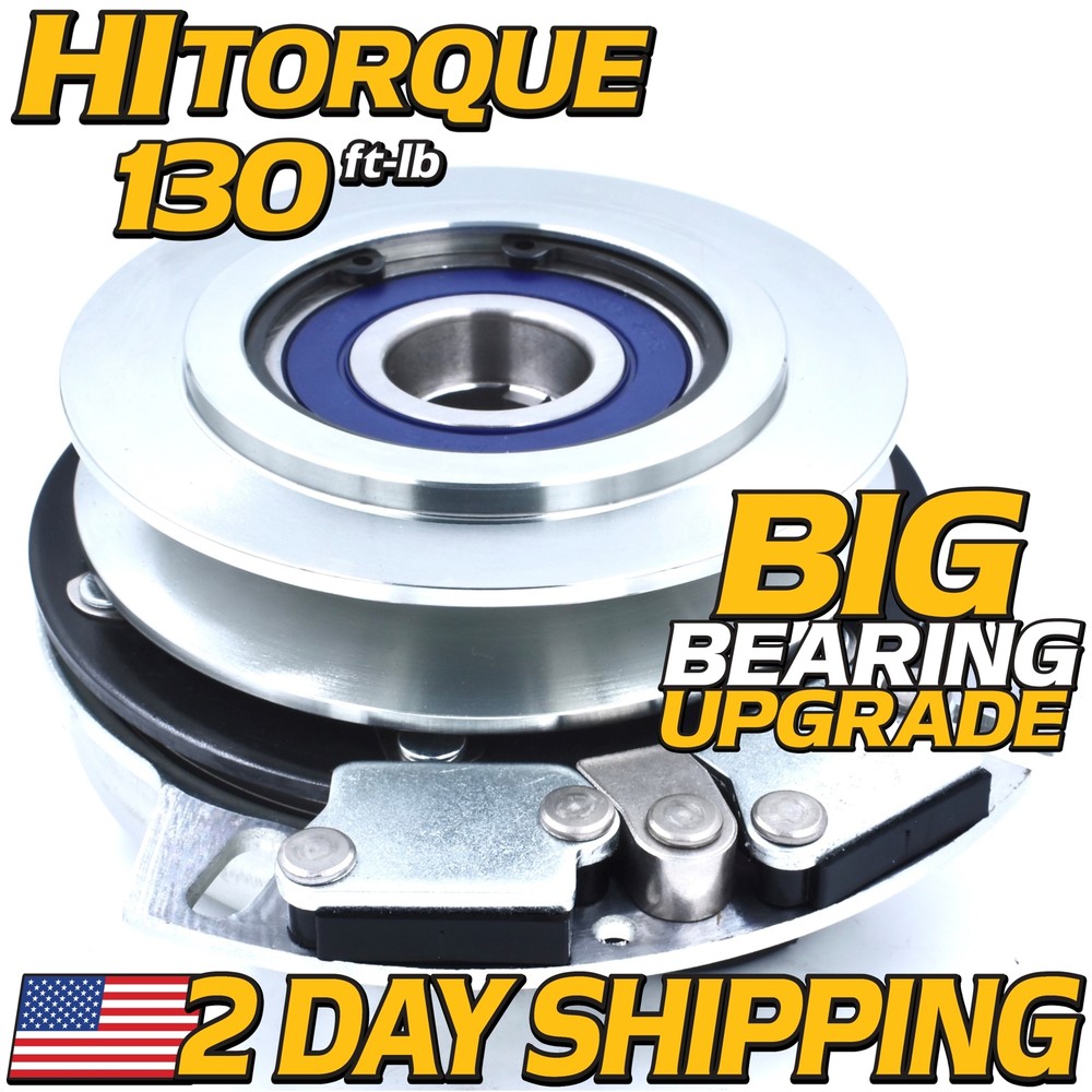 HiTorque 130ft-lb BIGBearing Billet Pulley PTO Clutch E-6317 for Country Clipper