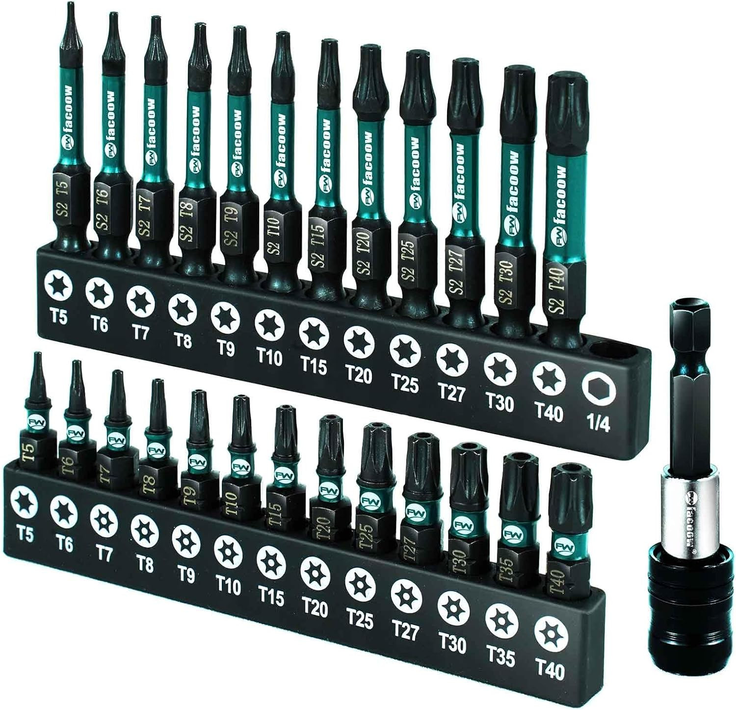 Torx Bit Set(T5-T40), 26 Pack Security Torx Bits Set with Magnetic Tips,Tamper P gallery