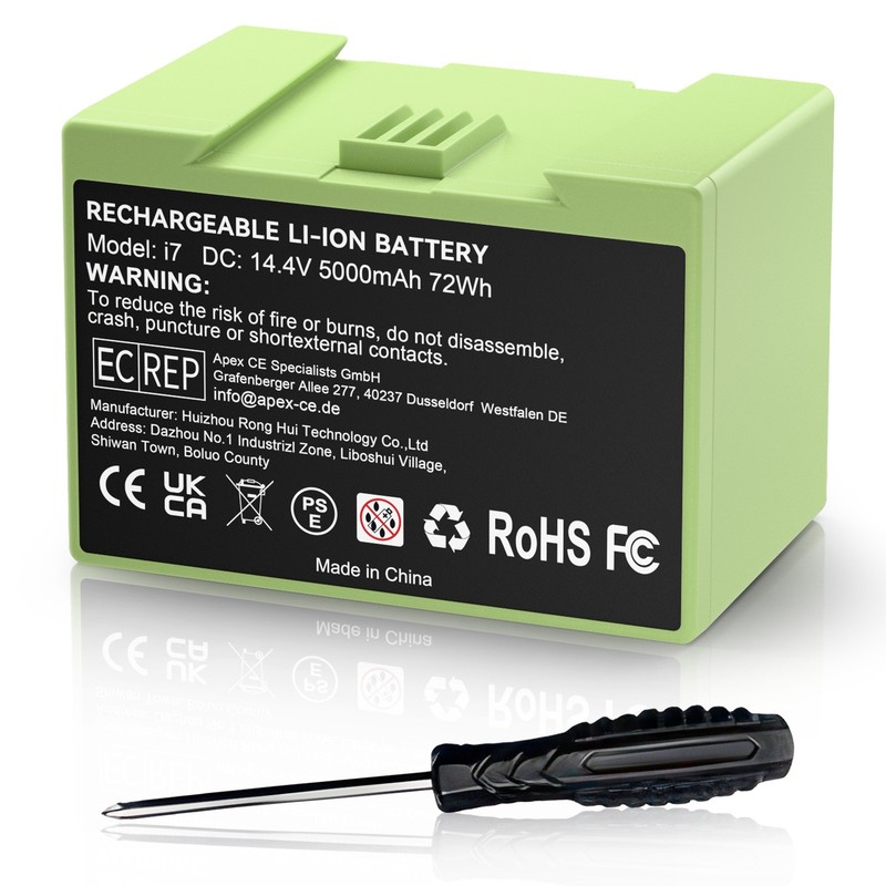For iRobot Roomba i7 E5 E6 i3 e5154 e5158 e515840 14.4Volt Lithium Battery 5ah gallery