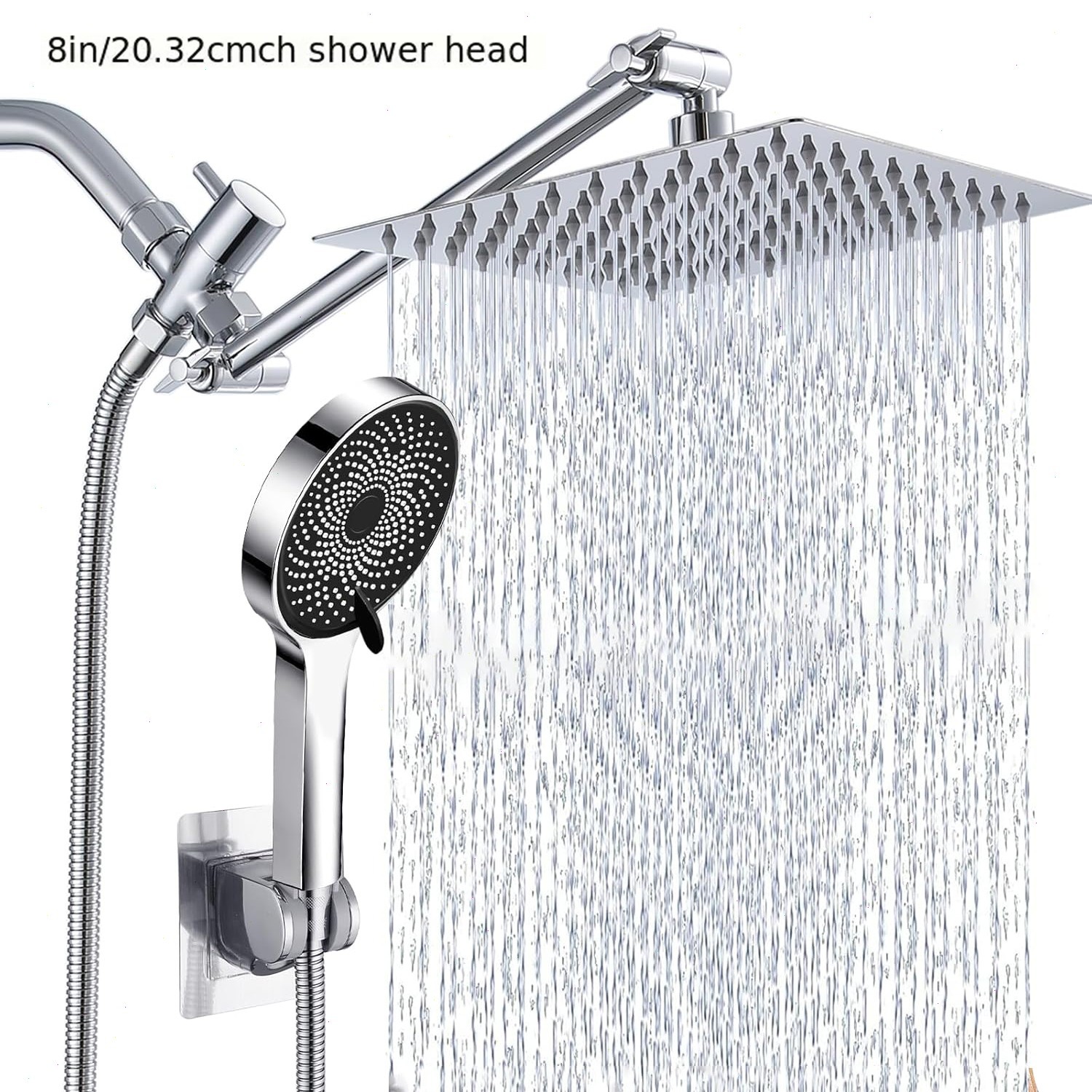 Shower Head with Handheld Spray Combo with 11'' Angle Adjustable Extension Arm gallery