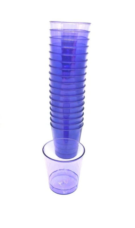 72 Disposable Plastic Glasses Party Multi Coloured Cups Shot Reusable Champagne gallery
