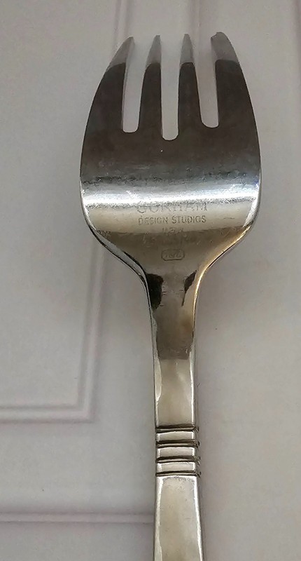 Gorham Stainless Dinner Fork BALUSTER Japan Hammered Design Studios gallery