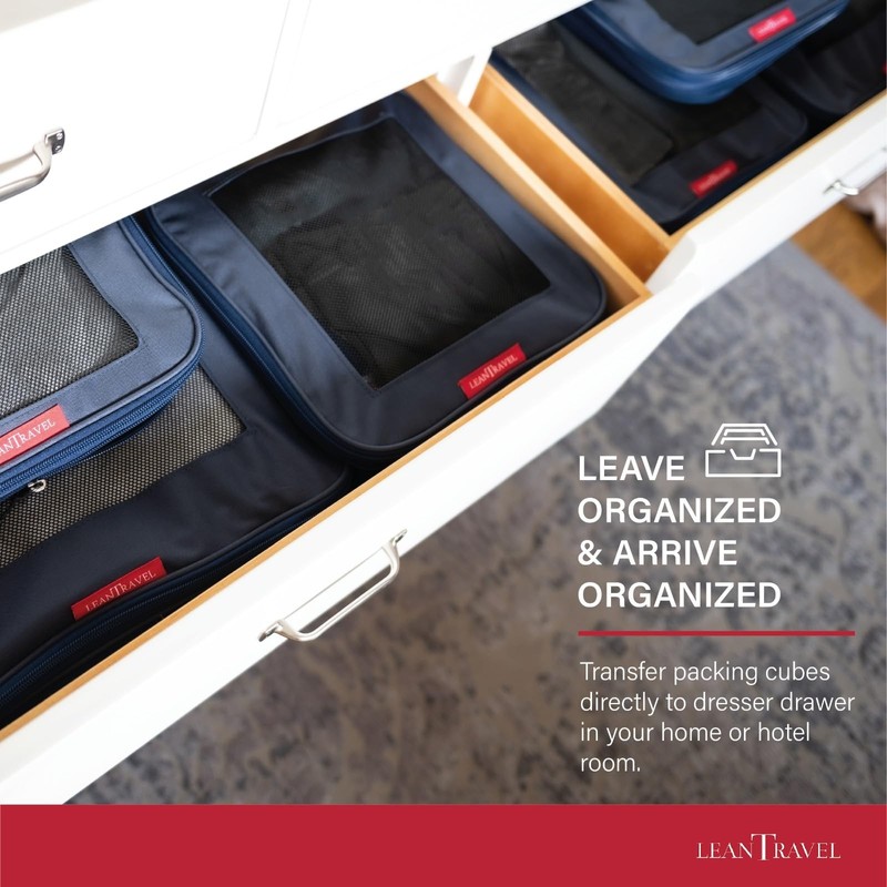 LeanTravel Premium Compression Packing Cubes for Travel - Luggage Organizers ... gallery