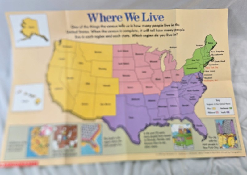 Scholastic Weekly Reader Classroom Poster Lot of 8 1970s 1990s Animals Maps gallery