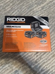 🔋 18V MAX Output Starter Kit with (2) 4.0 Ah Batteries and Charger by RIDGID