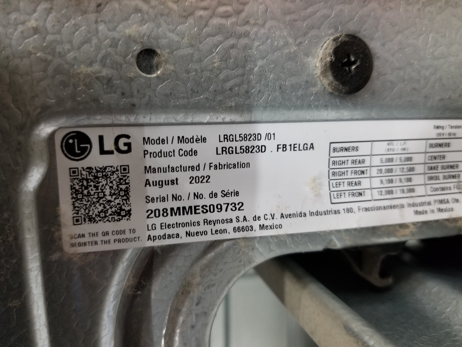 Genuine LG Range Oven, Touch Panel Assy # AGM30025902 EBR89296006 EBR89296402 gallery