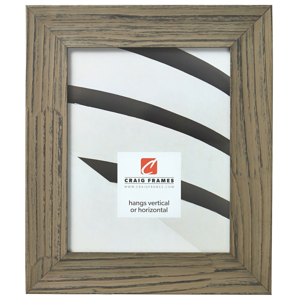 Craig Frames Hausbarn XL, 2.0 Inch Wide Wolf Gray Barnwood Rustic Picture Frame