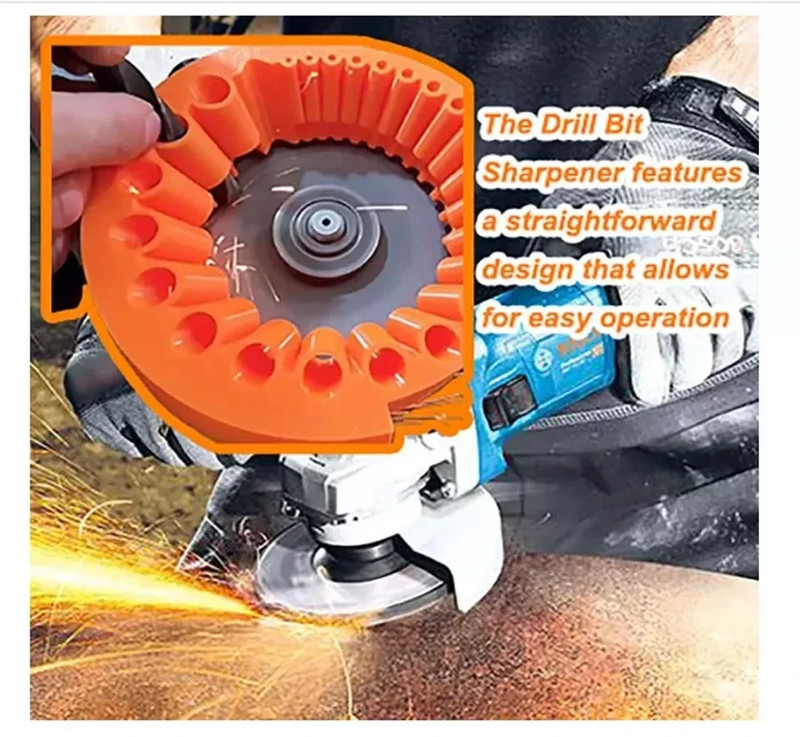 Angle Grinder Drill Bit Sharpener Tool for 2-13mm Bit Power Grinding Attachme US gallery