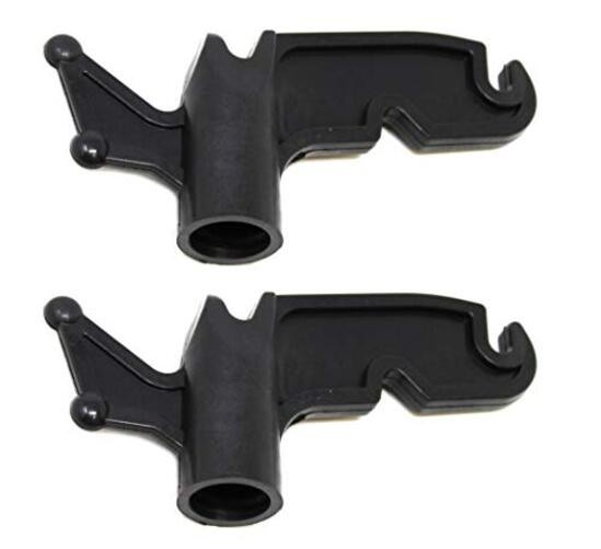 JSP Manufacturing Multi-Purpose Plastic Utility Hook Screw On Pole 2 Black