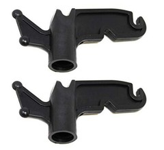 JSP Manufacturing Multi-Purpose Plastic Utility Hook Screw On Pole 2 Black
