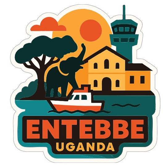 Entebbe Uganda Sticker Decal Vinyl Die-Cut City Skyline Landmark Design gallery