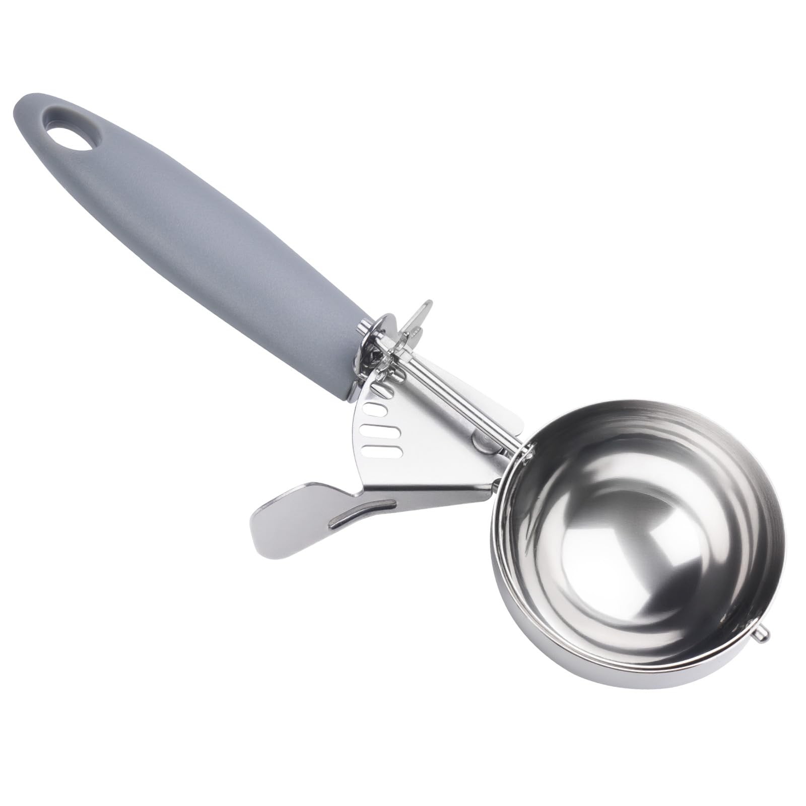JUNADAEL J 4 OZ Scoop, Large Ice Cream Scoop With Trigger, #8 (4 oz), Gray gallery