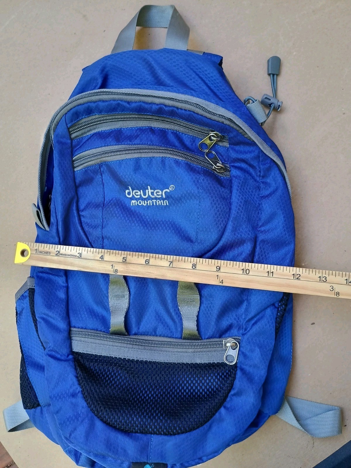 Deuter Mountain Hiking Backpack Blue 17x11" Vari Quick Day Pack 3