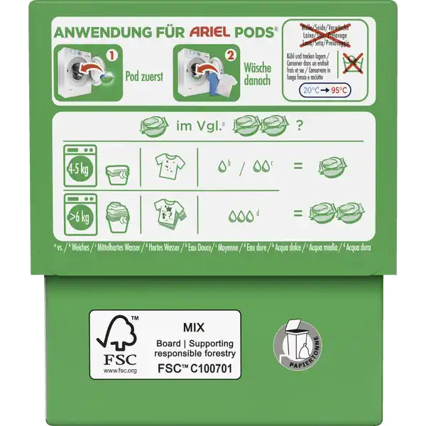 ARIEL Pods Laundry Detergent PODS All-in-1 Touch of Lenor 19 pods FREE SHIPPING gallery