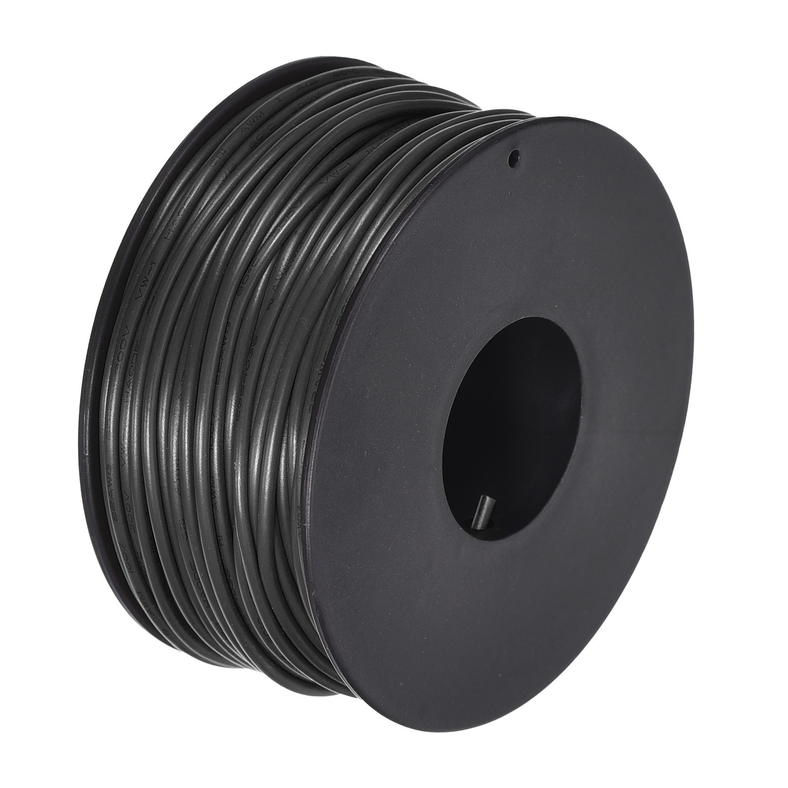 22AWG Stranded Wire Hookup 30M/100ft Black Electrical Wire UL1007 Spool gallery