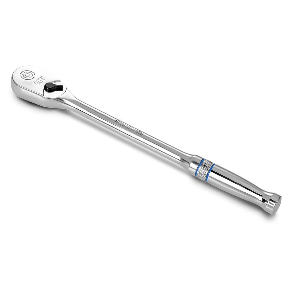 Extra Long Handle 1/4-Inch Drive Ratchet, 90-Tooth Ratchet Wrench with 8" Handle gallery