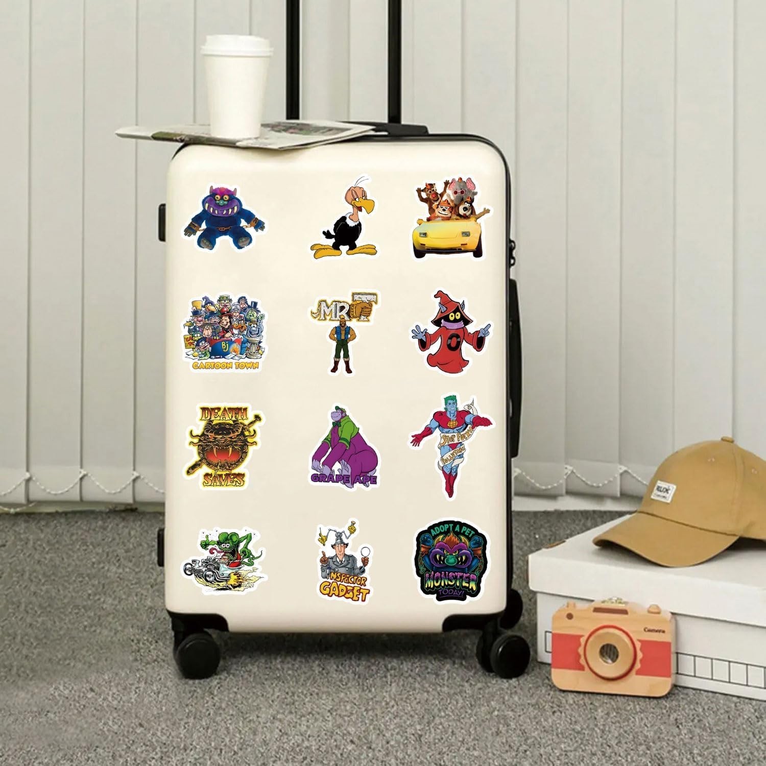 80s Cartoon Stickers Pack - 63 Vinyl Decals for Kids and Teens' Decor gallery
