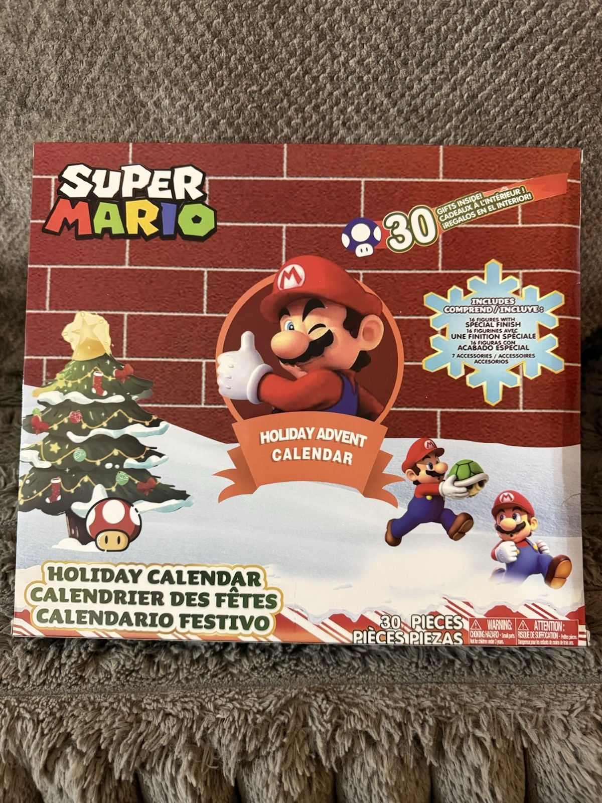 Super Mario Holiday Advent Calendar Christmas 16 figures - Sealed gallery