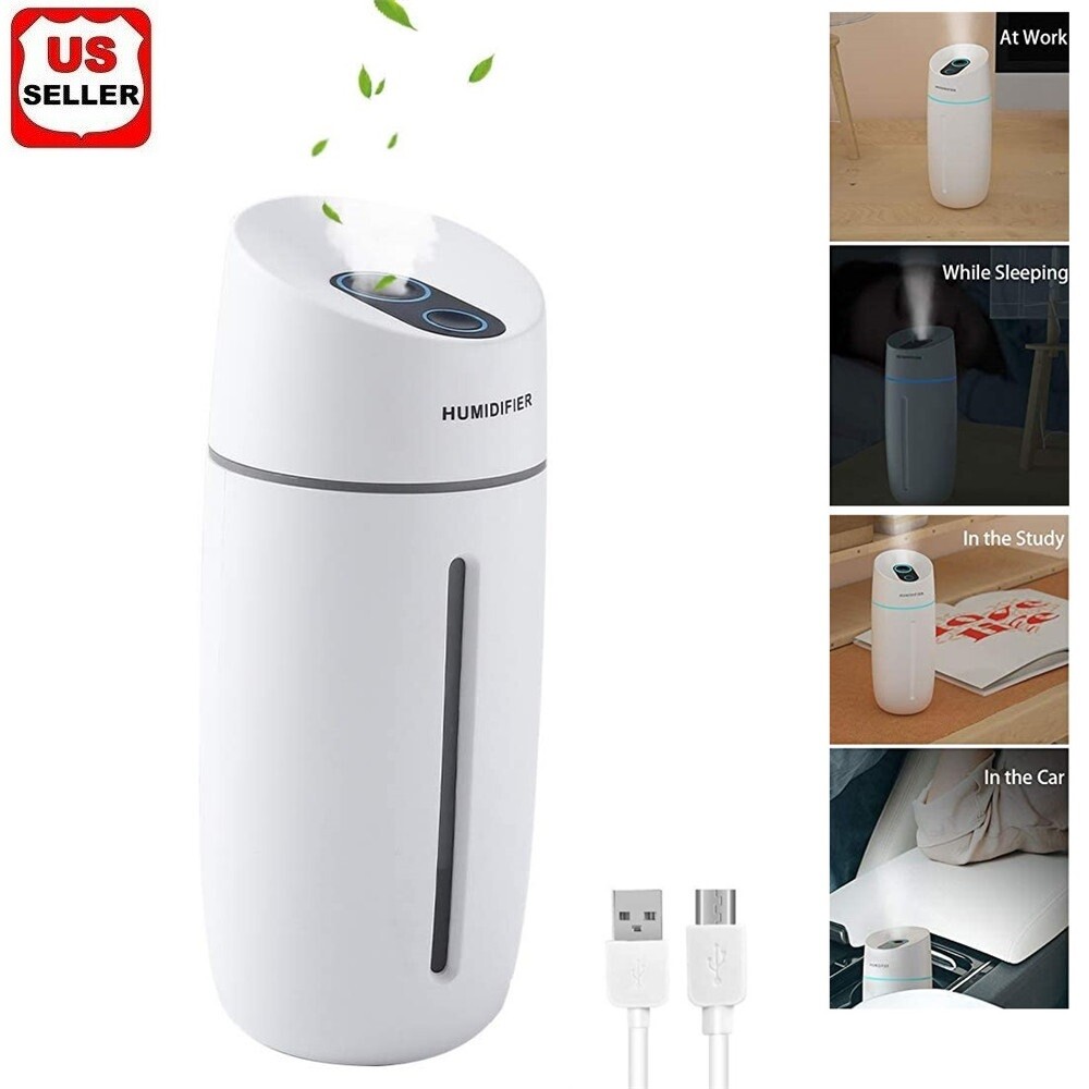 Portable Mini Humidifier Car Home USB LED Lamp Aroma Nano Diffuser Mist Purifier gallery