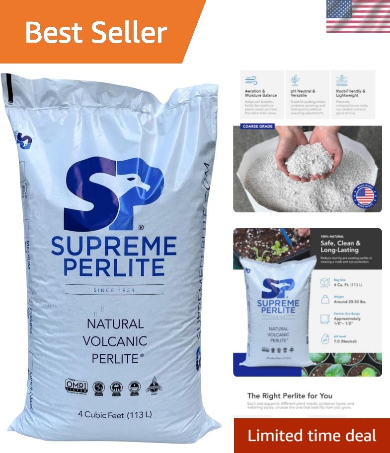 Supreme Coarse Horticultural for Potting Soil, Seed Starting, Propagation, Or... gallery