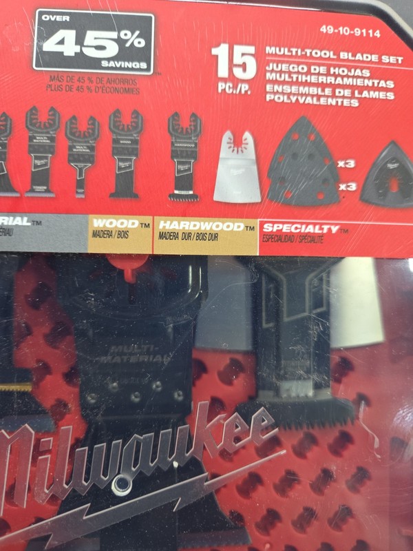 Milwaukee Multi-Tool Blade Variety Kit w/ Case 15pc (49-10-9114) gallery
