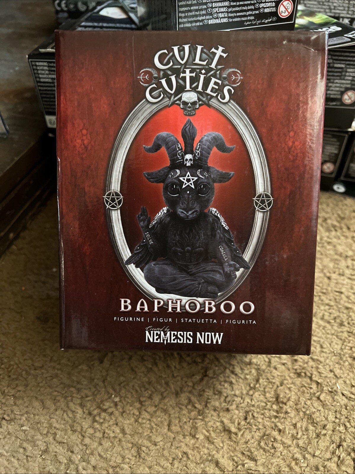 Resin Occult Gothic Witchcraft Witch Baphoboo Figurine 4", Cult Cuties Nemesis gallery