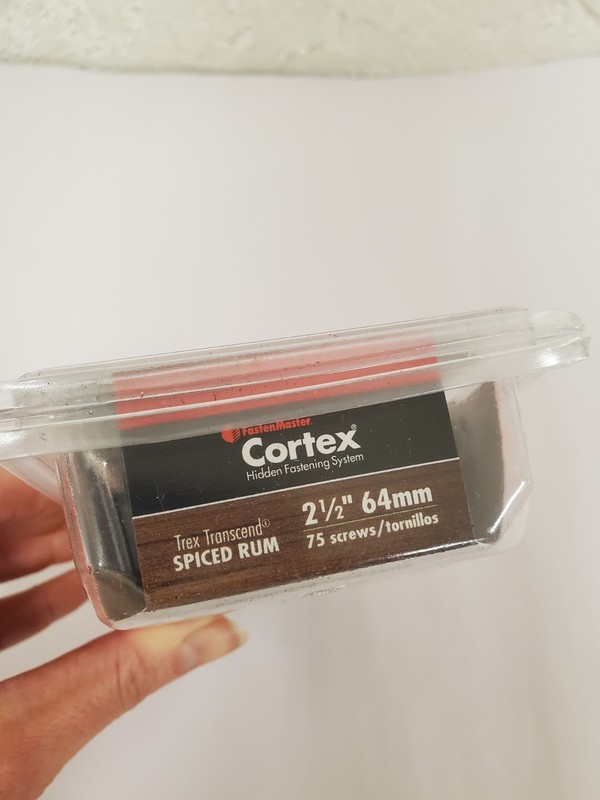 FastenMaster Cortex Trex Transcend 2-1/2" Hidden Fasteners Spiced Rum 75 Screws gallery