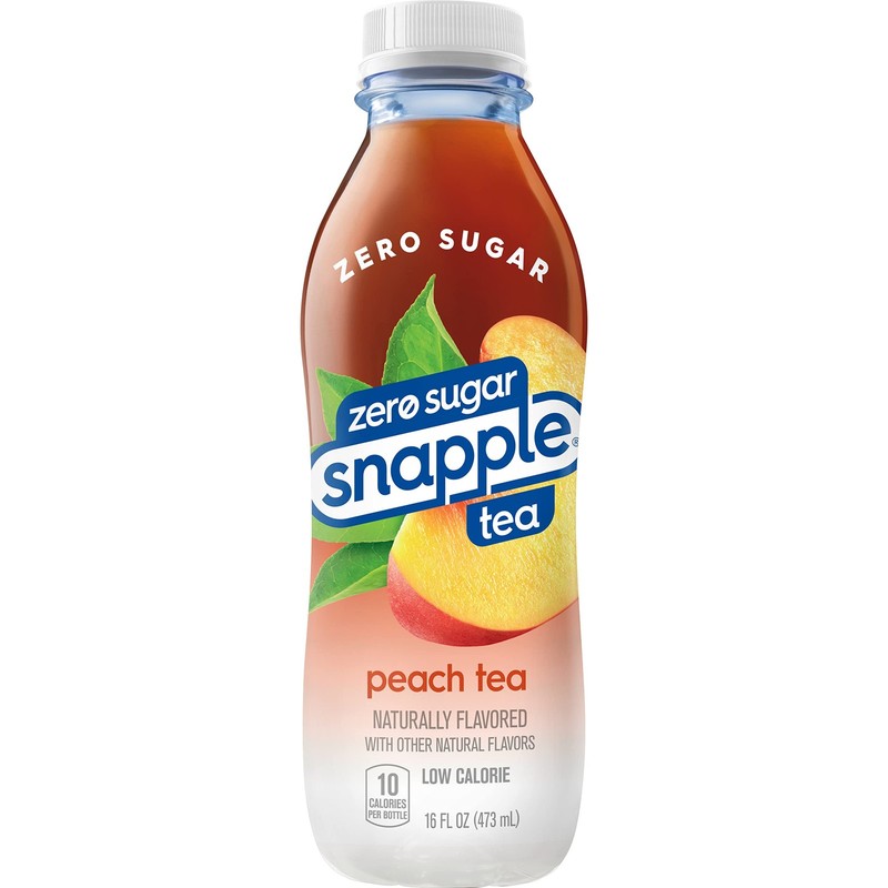 Snapple Zero Sugar Peach Tea 16 Fl Oz Recycled Plastic Bottle Pack Of 12 gallery