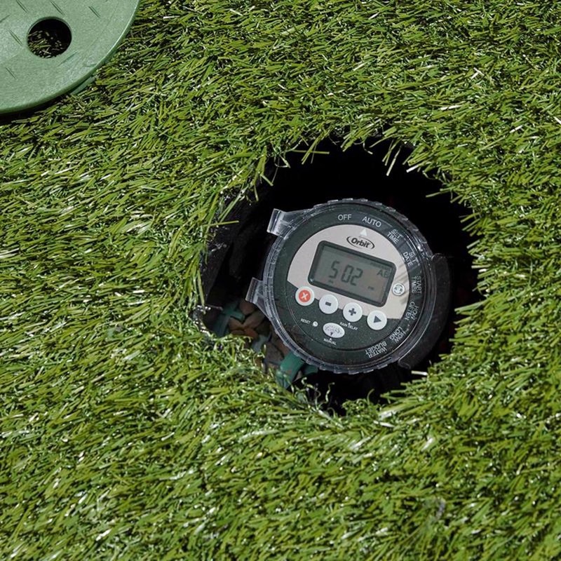 Orbit 57860 Battery Powered Programmable 4-Zone Sprinkler Timer with 1 in. Valve gallery