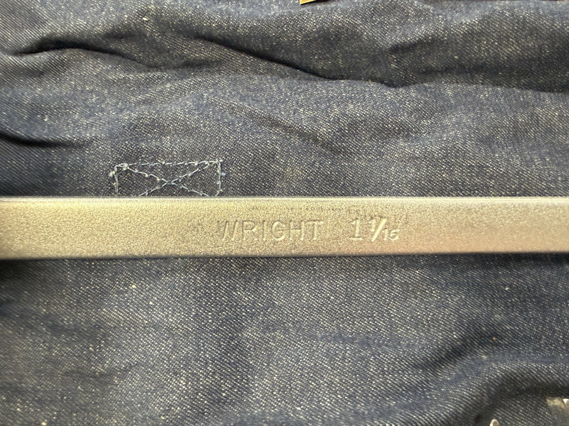 VINTAGE WRIGHT TOOL Combination Wrench Set 14 Piece SAE 714 NEW OLD STOCK USA gallery