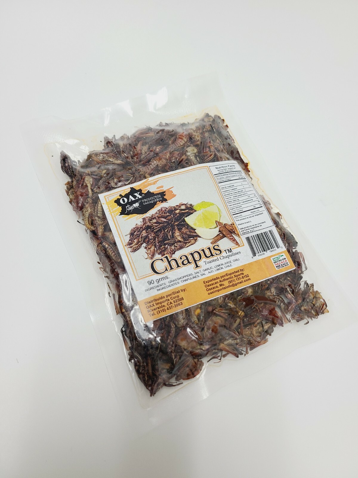 90 Gr CHAPULINES PICOSITOS (spicy grasshoppers) from OAXACA gallery