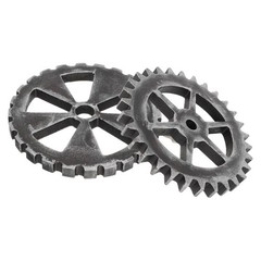 2Pcs Density Board Gear Wall Hanging Decoration Industrial Style Wall Ornament
