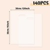140PCS Clear Plastic Bags With Handles 12"x15" Perfect for Retail and Merchan... gallery