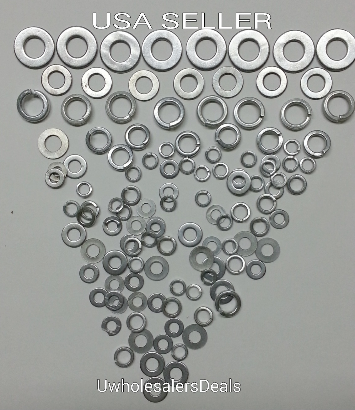 120+ Steel Washers Flat & Lock Assorted Size 1/4" to 3/4" (Outer Dimension) NEW gallery