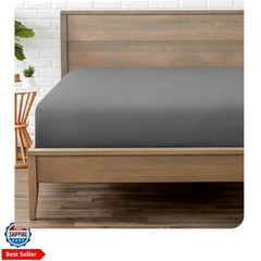 Fitted Bottom Sheet Twin Extra Long – 1800 Microfiber – Ultra-Soft Wrinkle F…