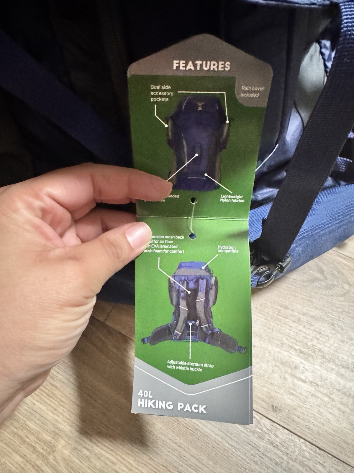 New.  Alpine Elite by Timber Ridge 40L Hiking Pack 3
