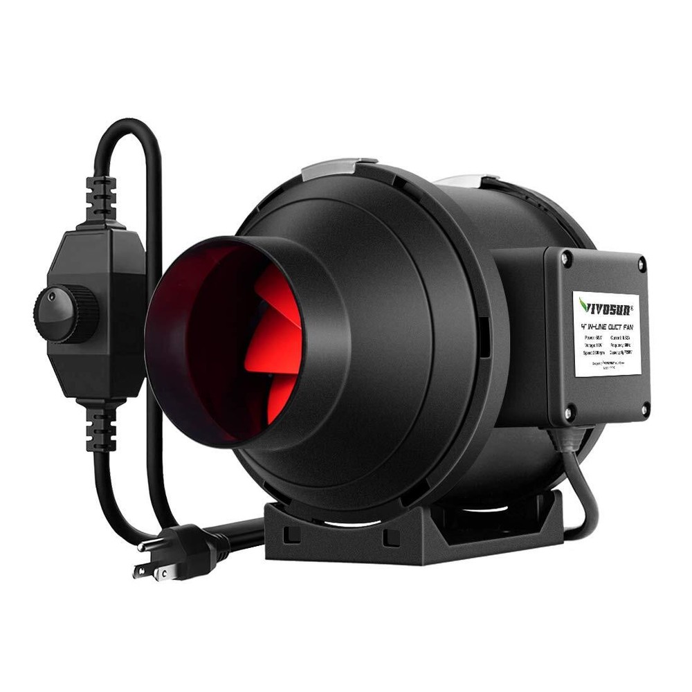 4/6/8 Inch Inline Duct Fan Variable Speed Controller HVAC Blower Kit