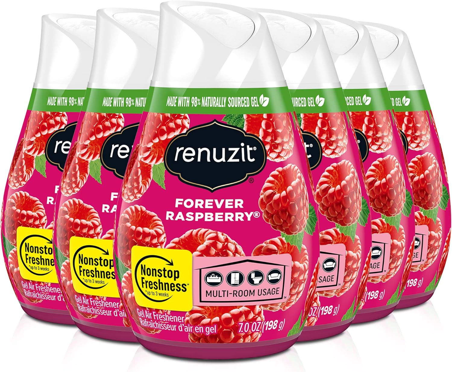Adjustable Air Freshener Gel, Forever Raspberry, 7 Ounces (6 Count) gallery
