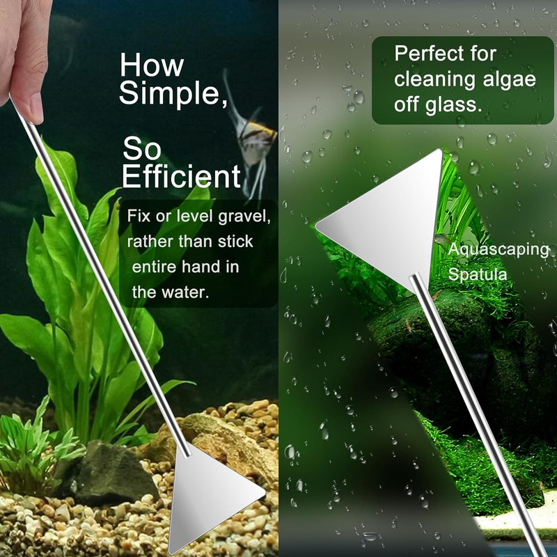 4Pcs Aquascaping Tools Kit, Aquascape Tools Long and Strong Planted Aquarium Tw gallery