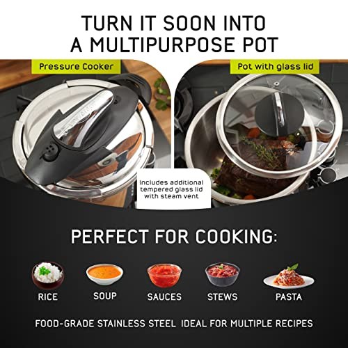 (4.2 Quart / 4 Liter) Small Stainless Steel Easy Use Pressure 4.2 quarts gallery