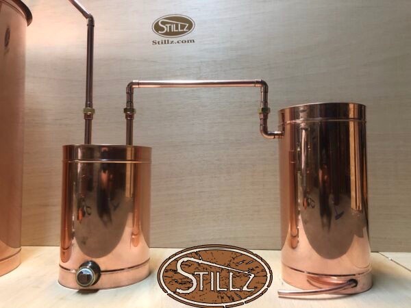 3 Gallon Copper Moonshine Still Thumper w/ Cross Bar for Adding Second Thumper gallery