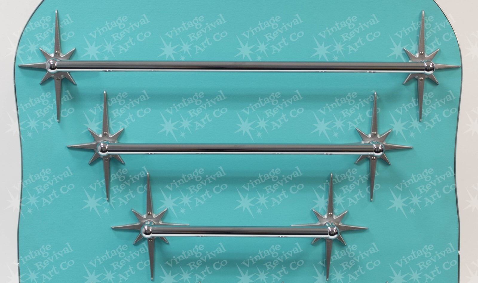 Atomic Starburst Towel Bar Midcentury Modern MCM Vintage Style Retro gallery